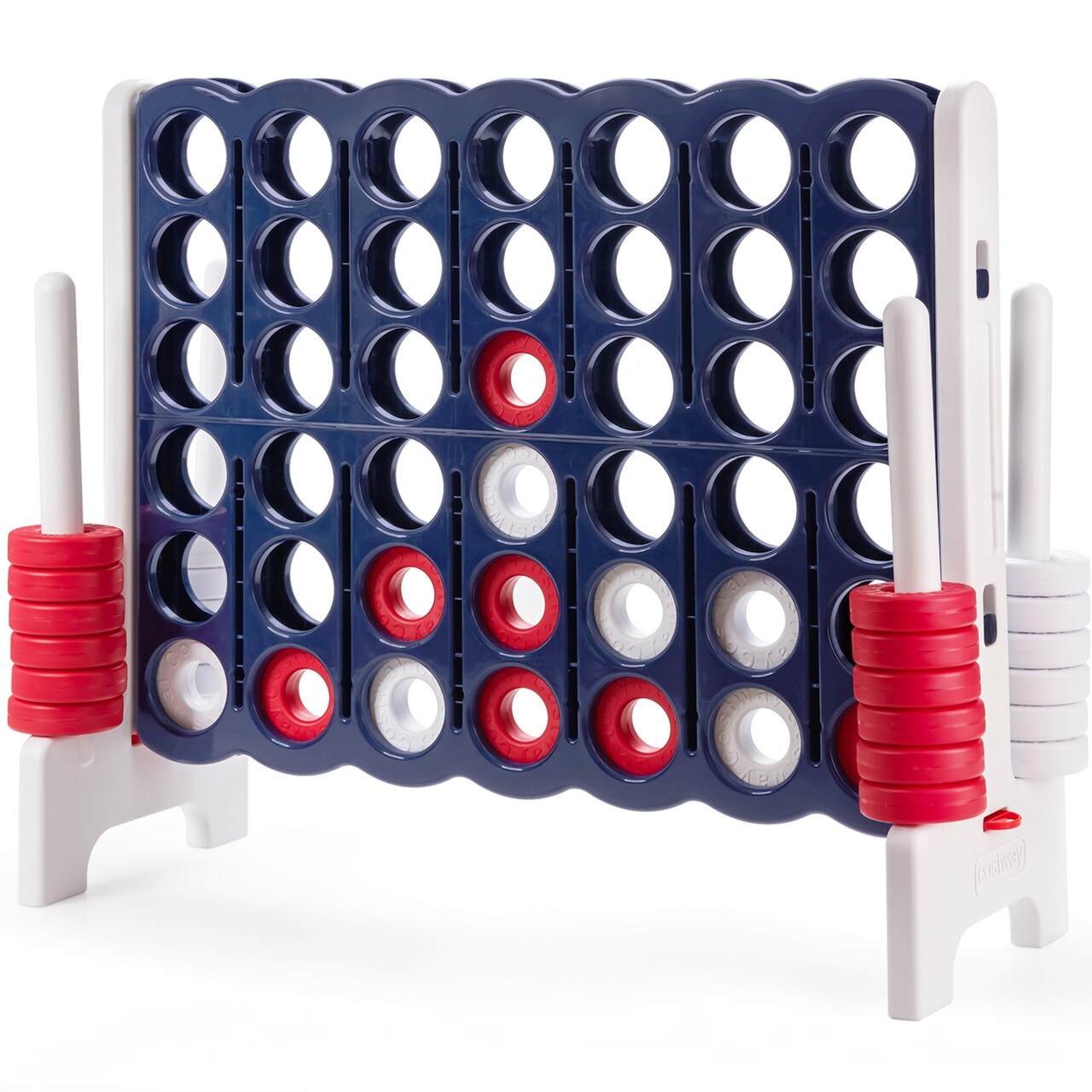 3.5 Feet Tall Jumbo 4 to Score Giant Game Set with 42 Jumbo Rings